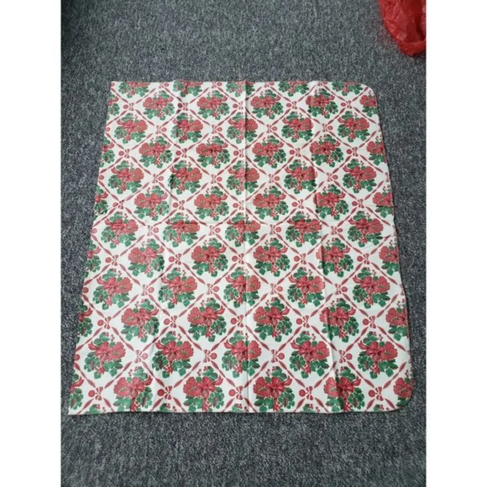 Vintage‎ Christmas Vinyl Tablecloth